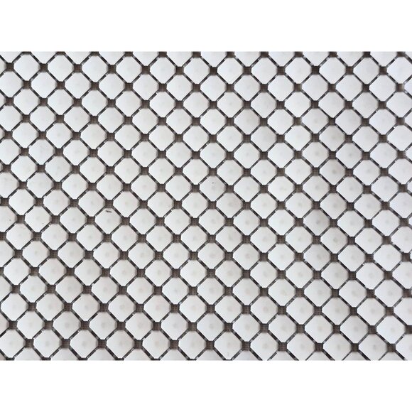 Vintage Whiting and Davis Metal White Mesh Clutch Purse Classic Classy Clean - Picture 3 of 5